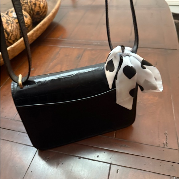 Coach Crocodile leather black shoulder bag used - Picture 3 of 14